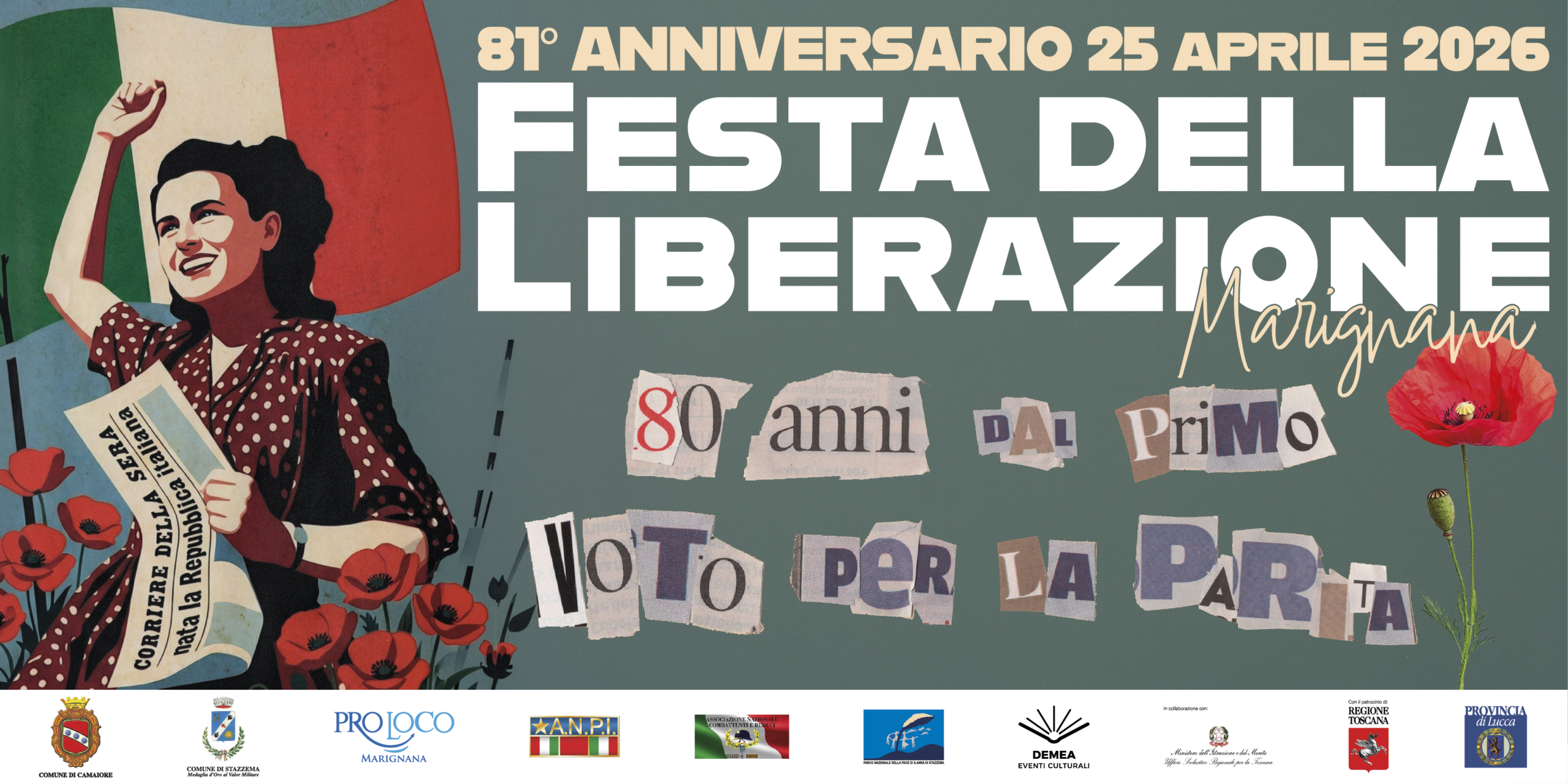 Festa della Liberazione a Marignana: il programma del 24 e 25 aprile